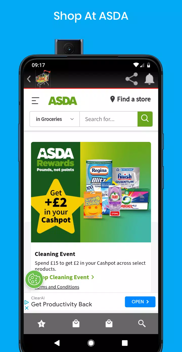 Tesco Asda B&Q Ebay Next+ Screenshots
