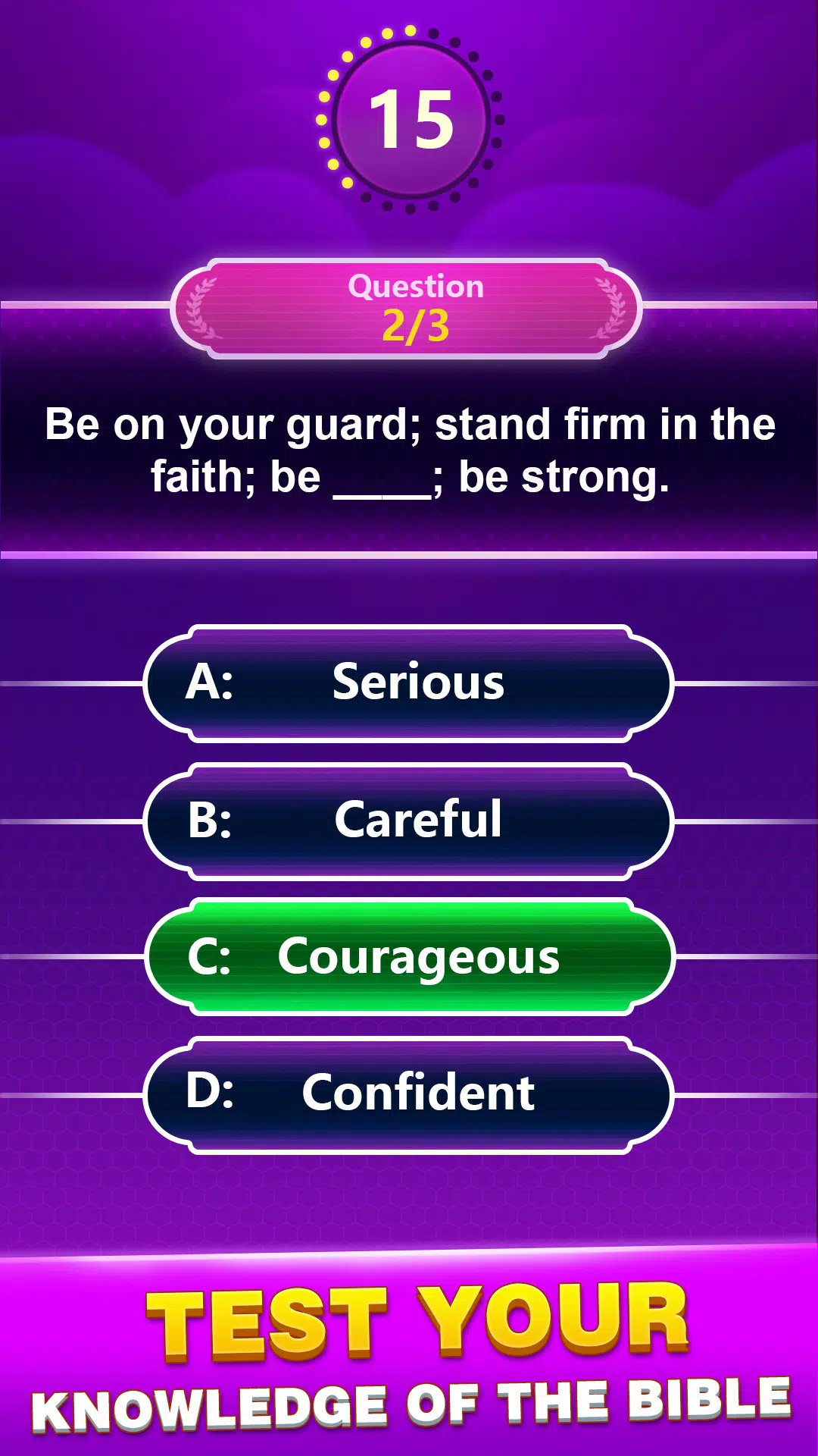 Bible Trivia Screenshots