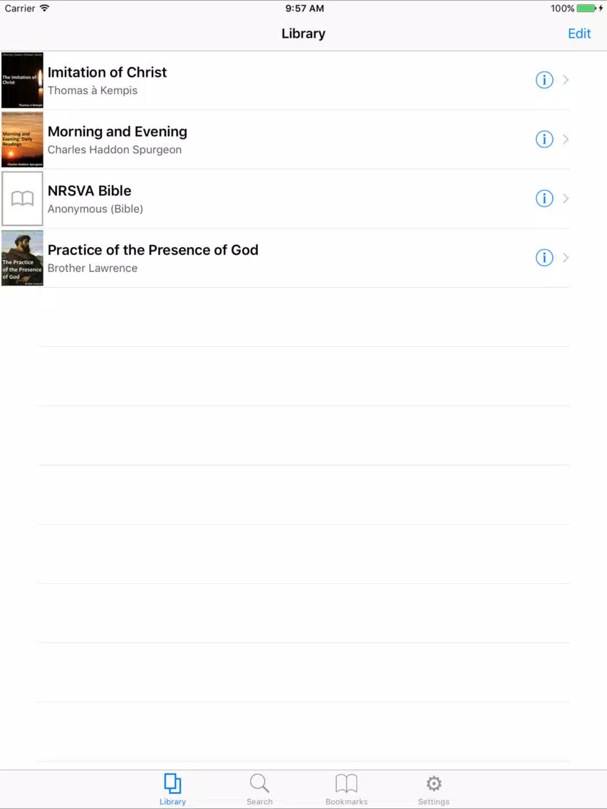 CCEL NRSVA Bible iPad Screenshots