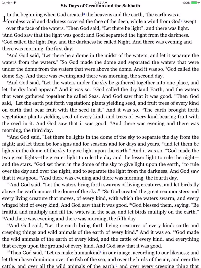 CCEL NRSVA Bible iPad Screenshots