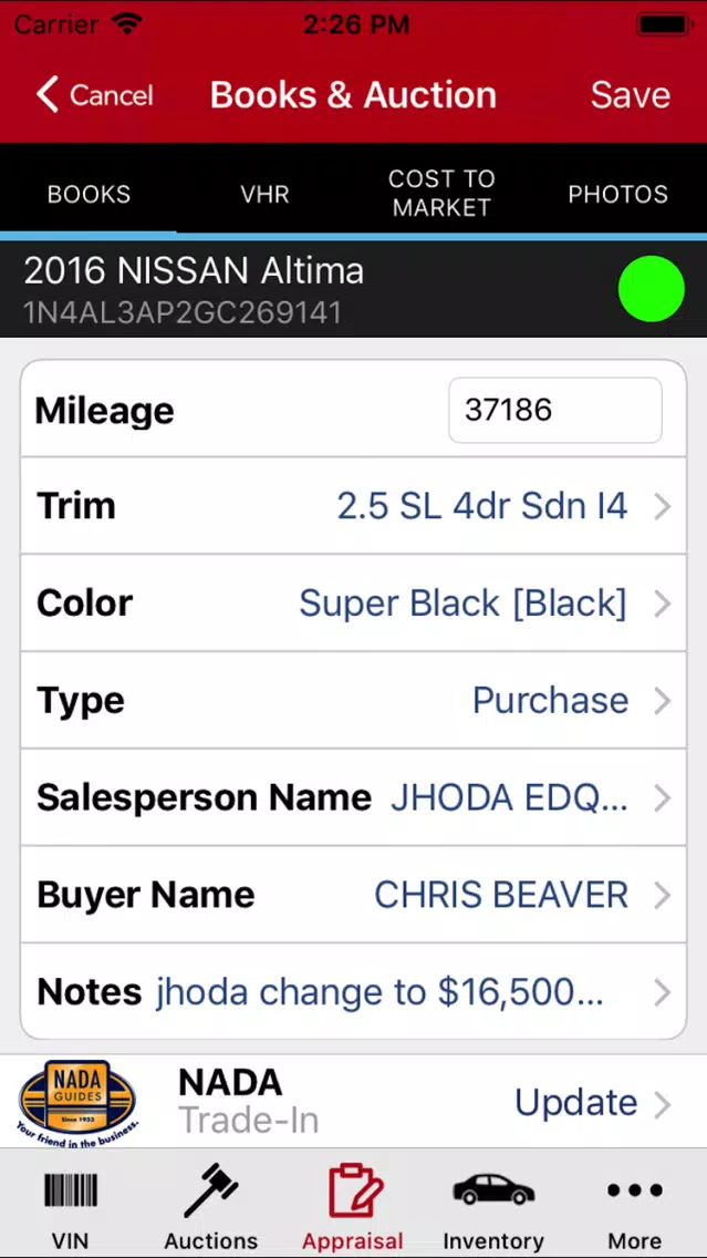 FirstLook Mobile Appraiser Screenshots