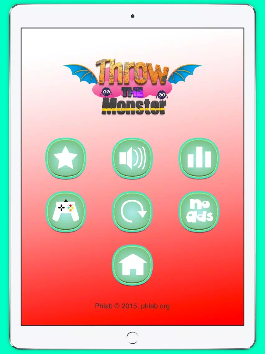 Throw the Cute Monsters iPad  스크린샷