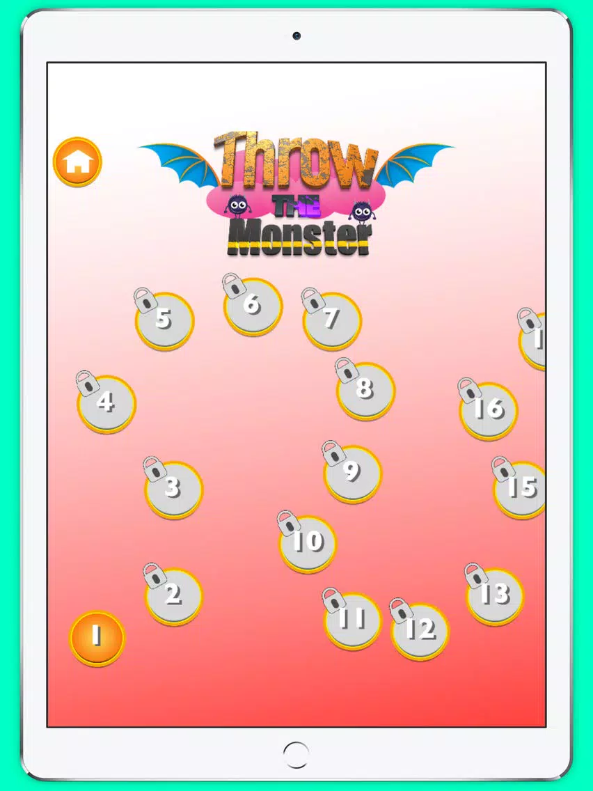 Throw the Cute Monsters iPad  스크린샷