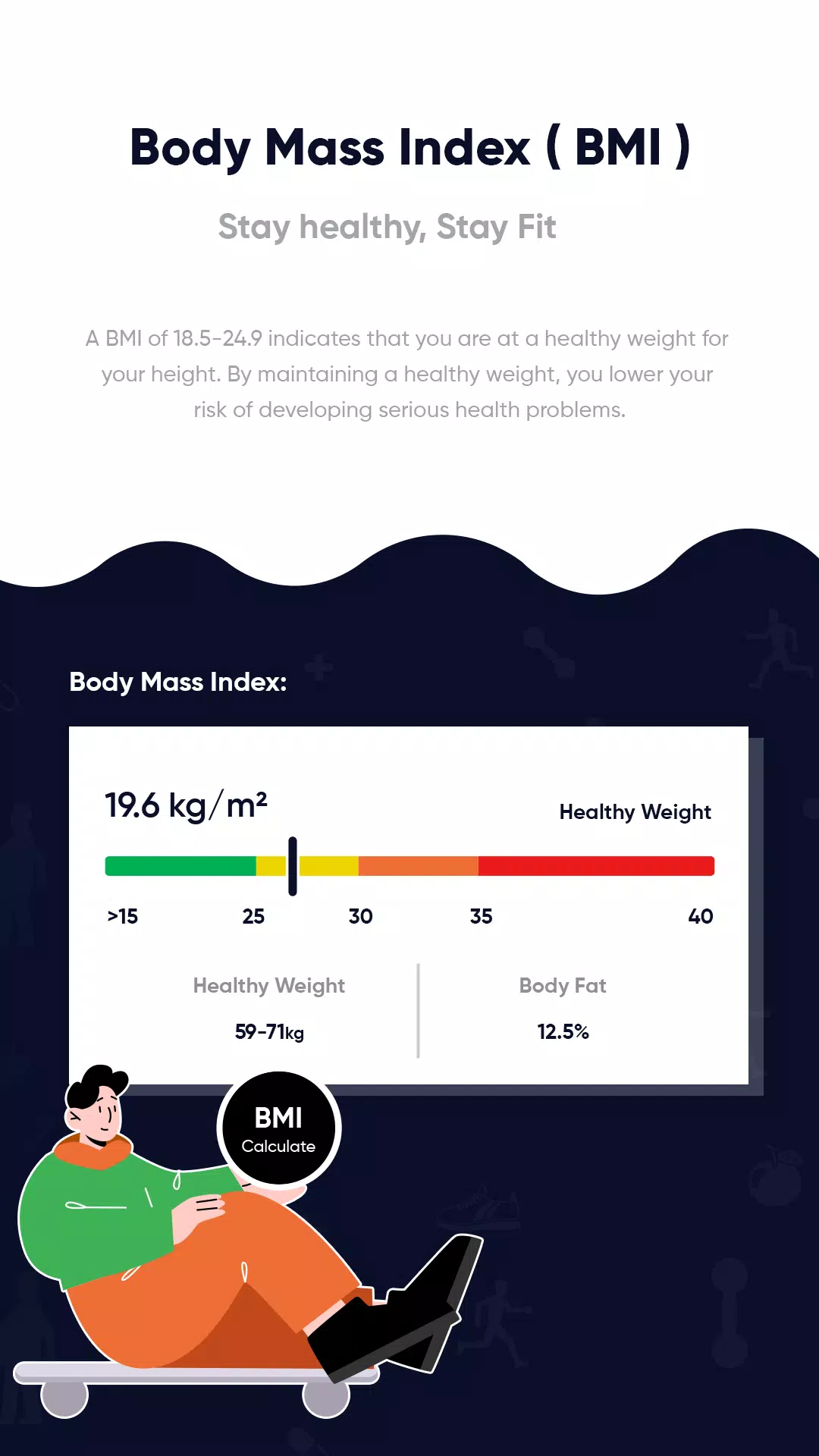 BMI Calculator Screenshots