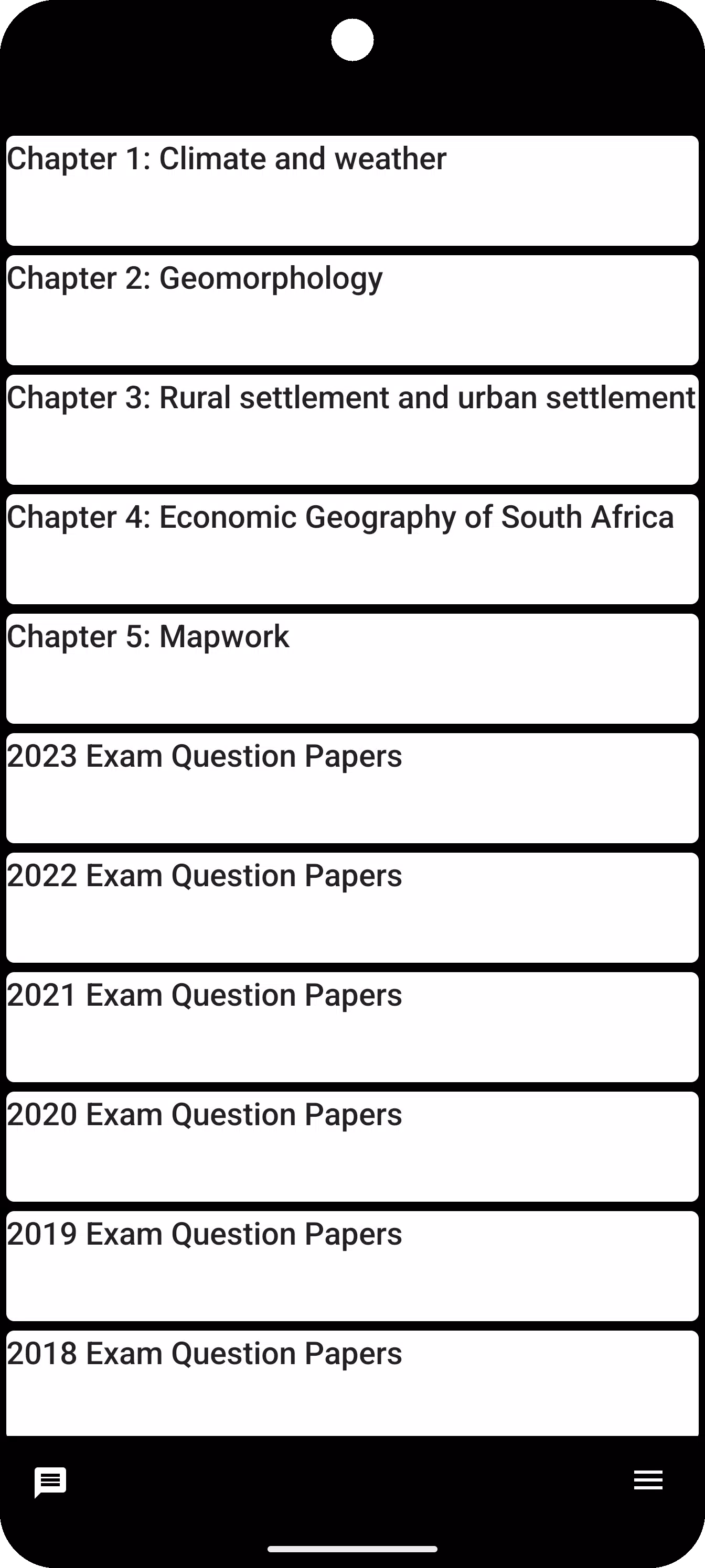 Grade 12 Geography Screenshots