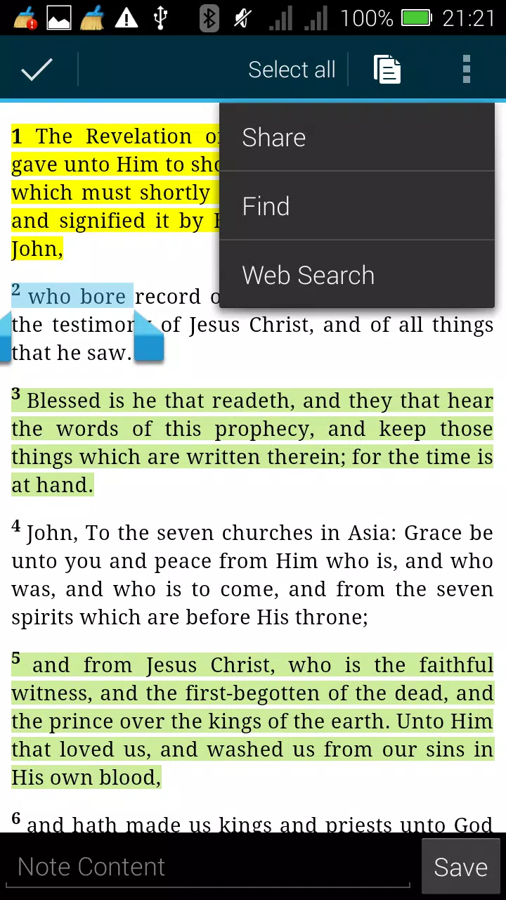 Pentecostal Evangelical Bible Screenshots