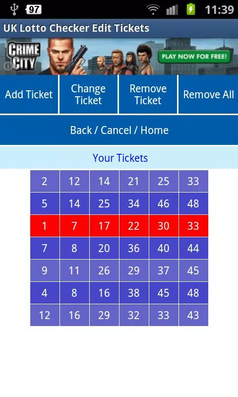 UK Lotto Checker Screenshots