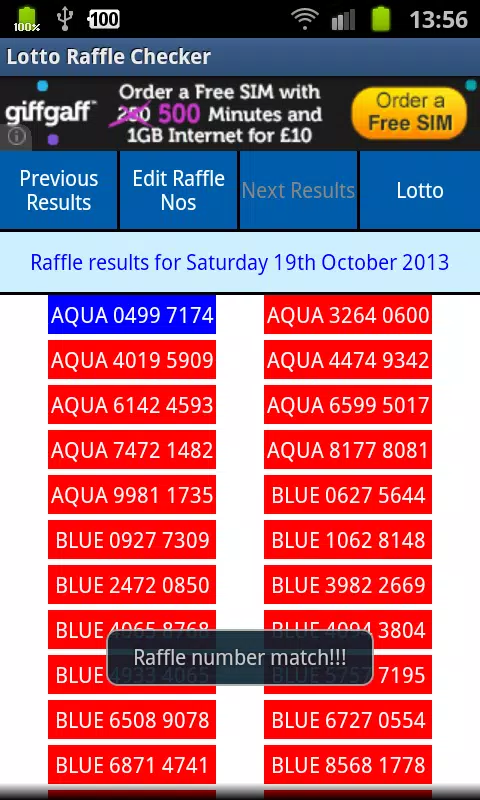 UK Lotto Checker Screenshots