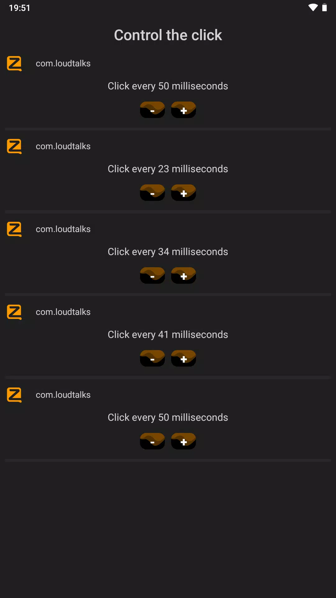 Button for the Zello Screenshots