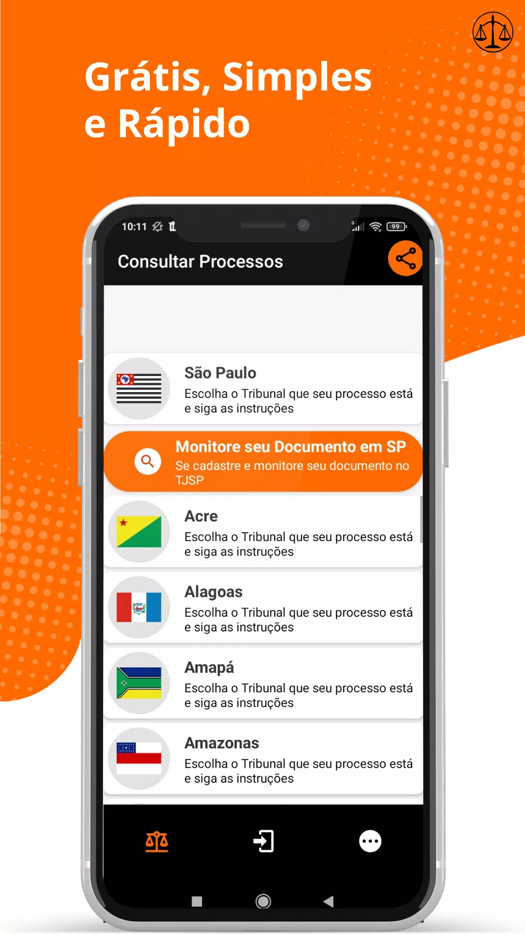 Consultar Processos سکرین شاٹس