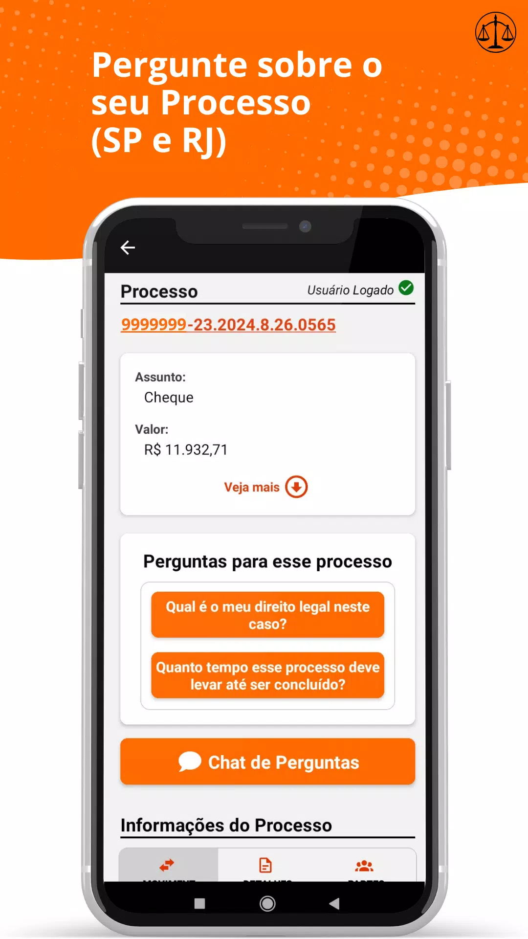 Consultar Processos سکرین شاٹس