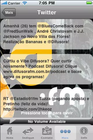DIFUSORA FM / 91,3 / RIBEIRÃO PRETO Ekran Görüntüleri