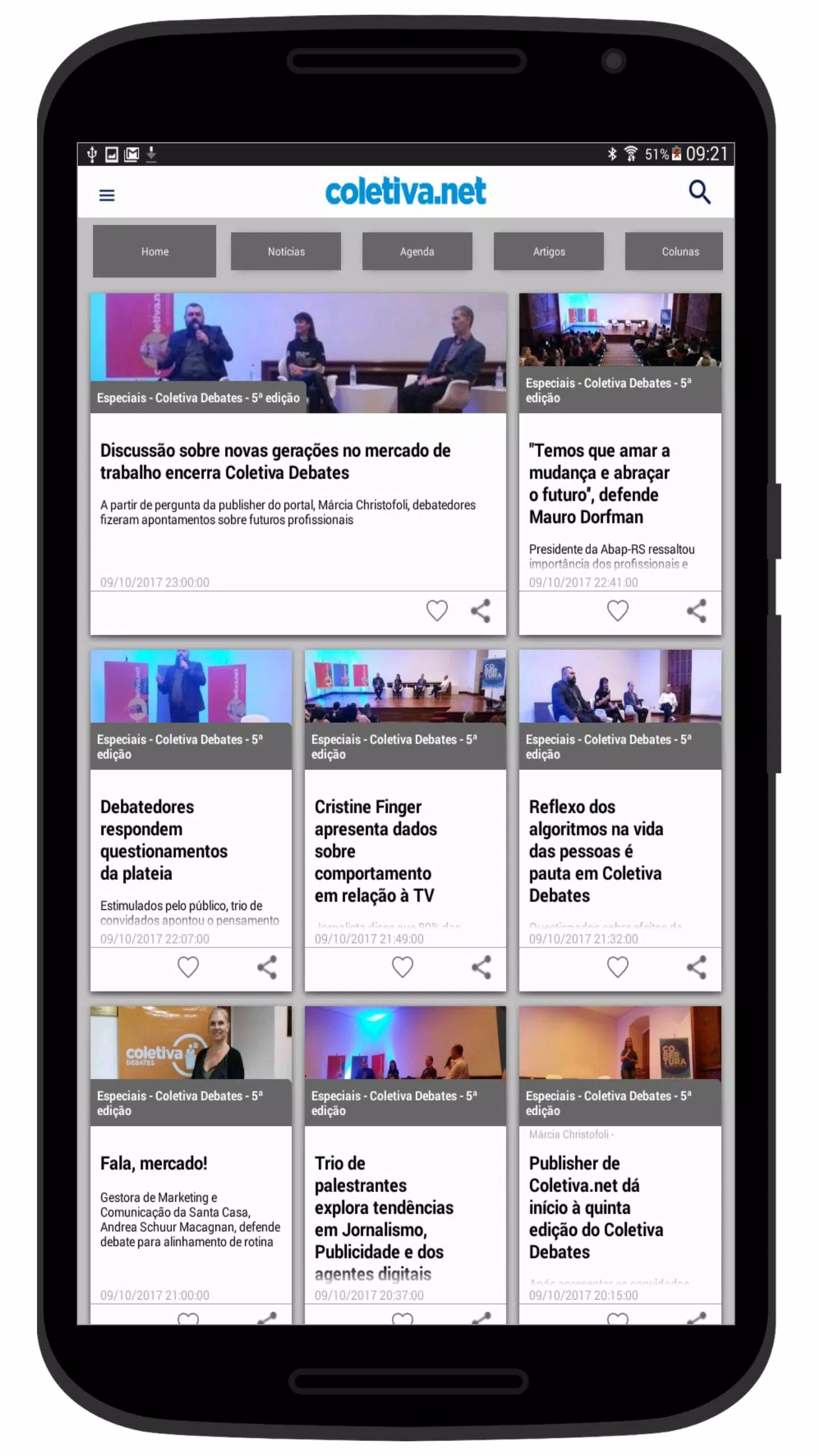 Coletiva.net Screenshots