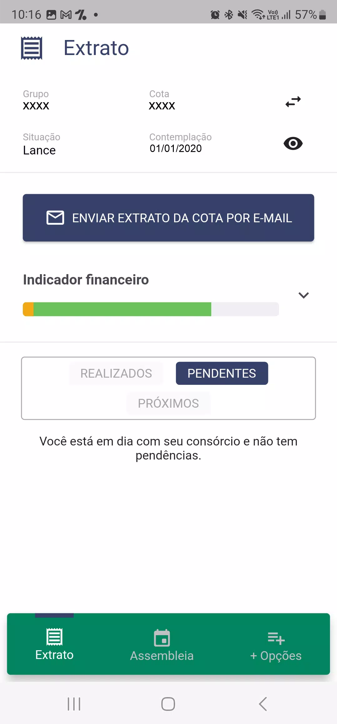 Meu Consórcio Recon Screenshots