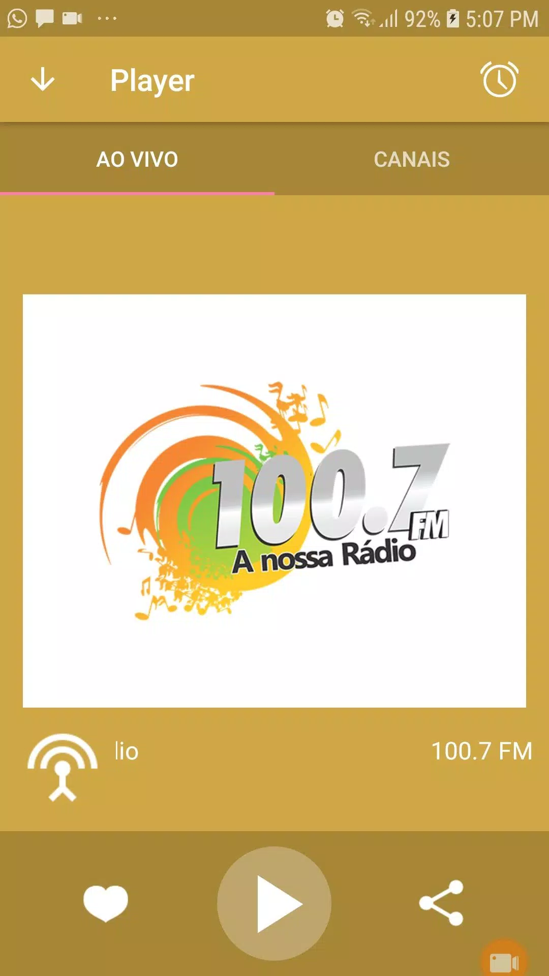 Rádio 100.7 FM Screenshots