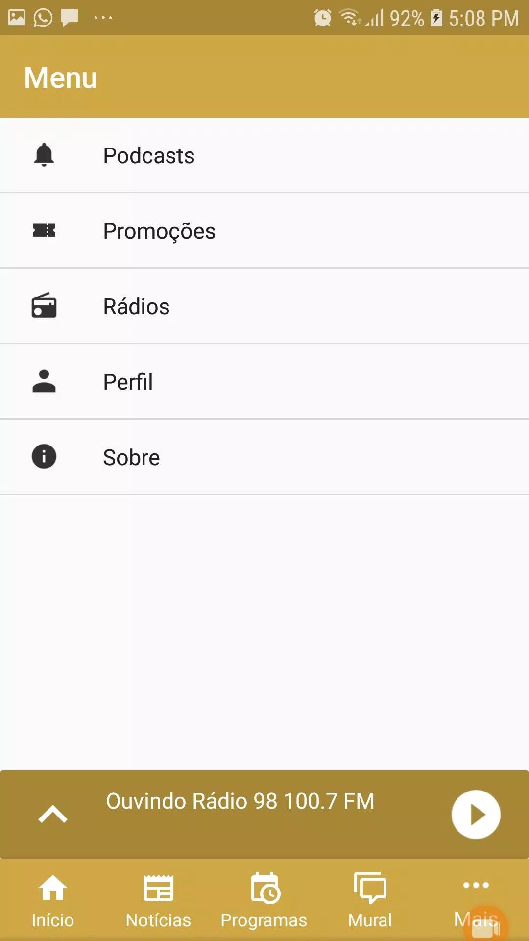 Rádio 100.7 FM Screenshots