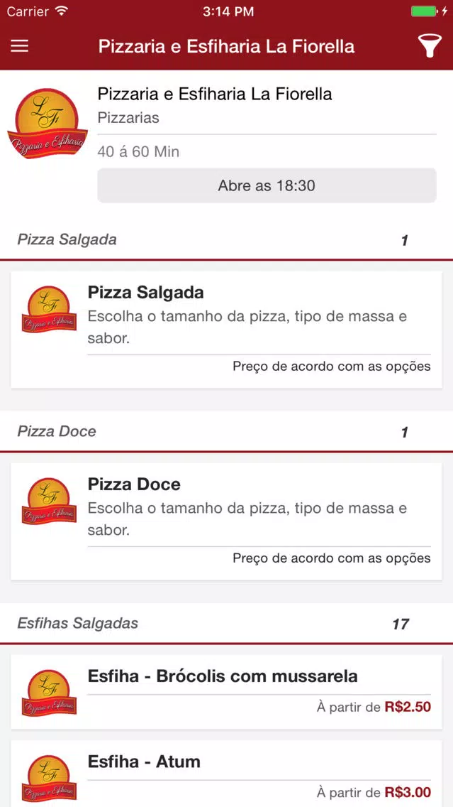Pizzaria Esfiharia La Fiorella Screenshots