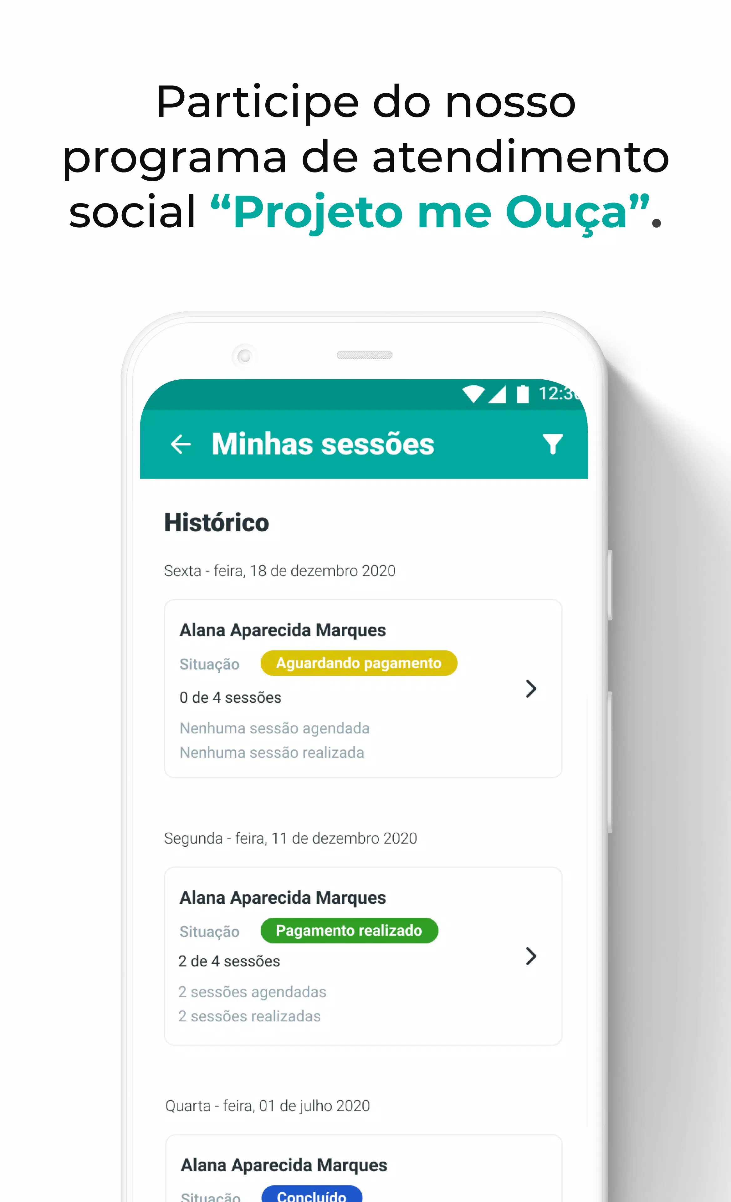 Meu Psicólogo Screenshots