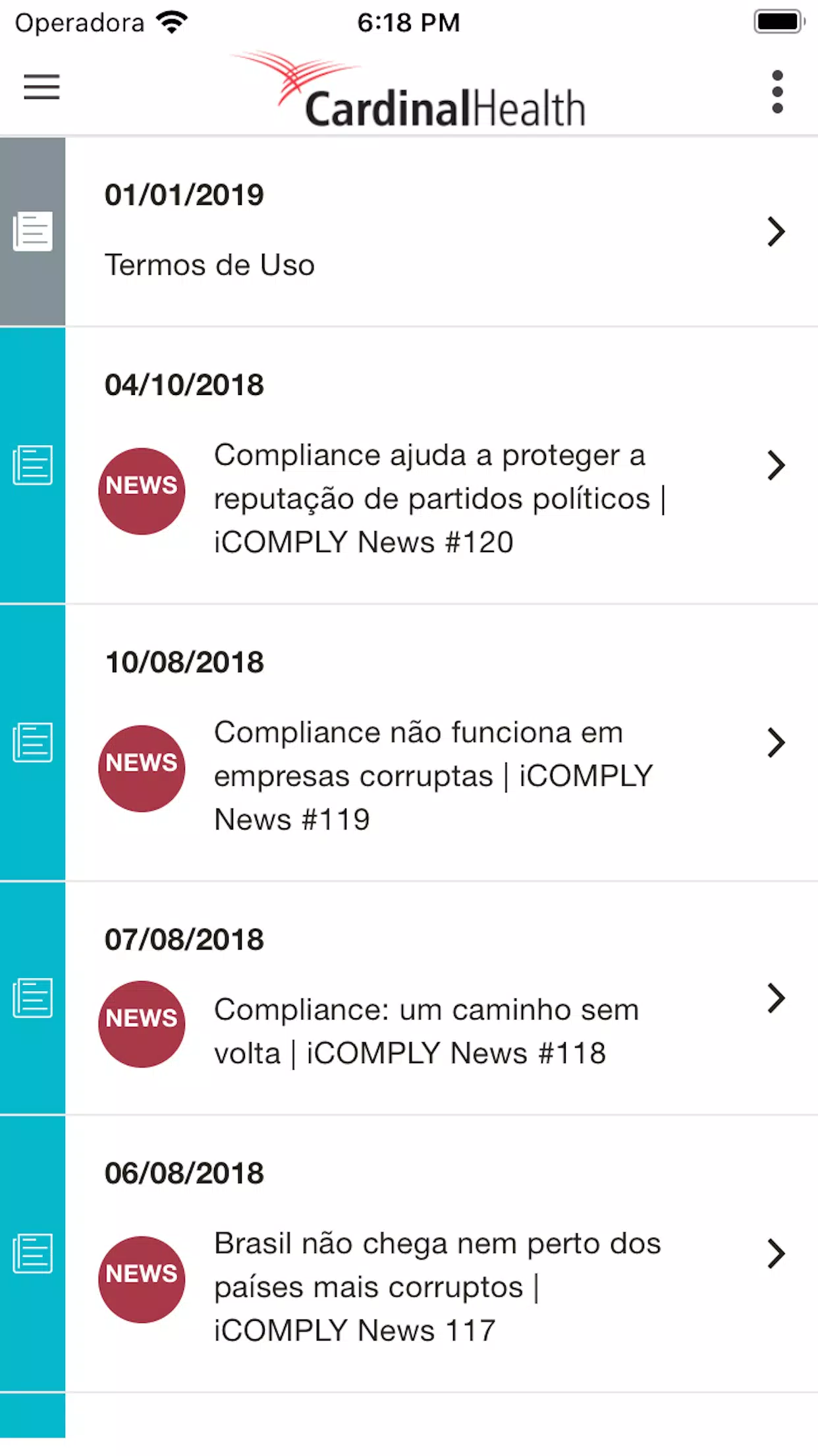CAHComply Screenshots