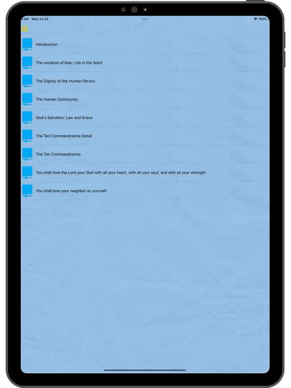 Catechism of the Catholic iPad Screenshots