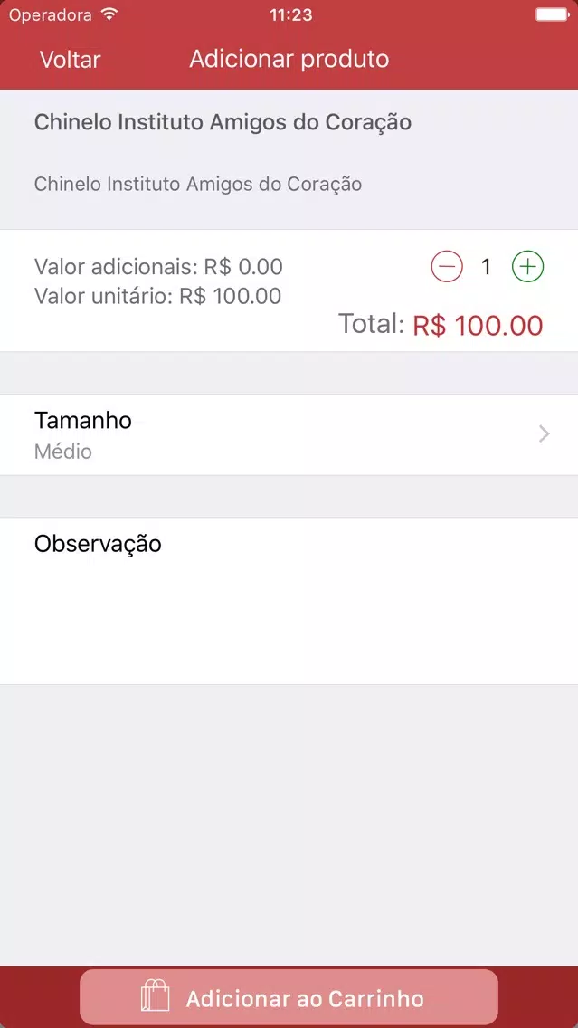 Loja Instituto Amigos do Coração Screenshots