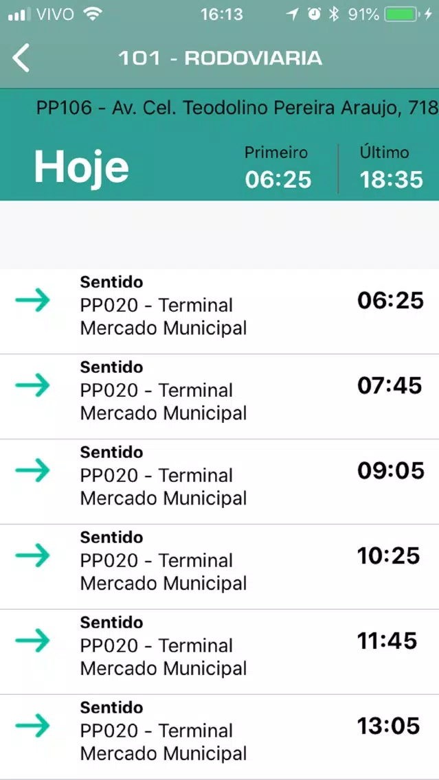 Meu Ônibus CAF Transportes Screenshots