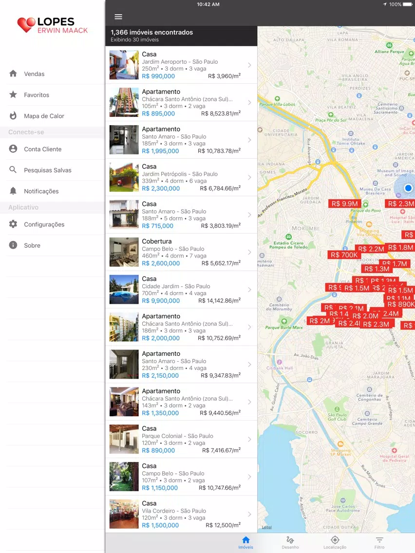 Lopes Erwin Maack Imóveis iPad Screenshots