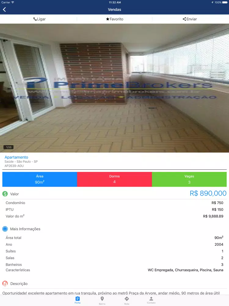 Скриншоты Imobiliária Prime Brokers iPad