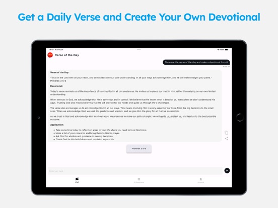 Bible A.I. iPad Screenshots