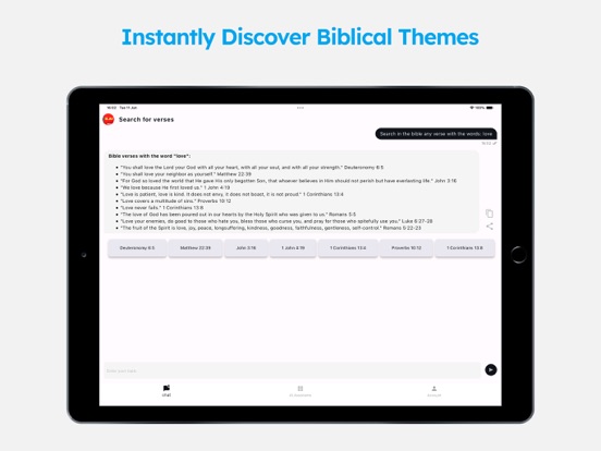 Bible A.I. iPad Screenshots