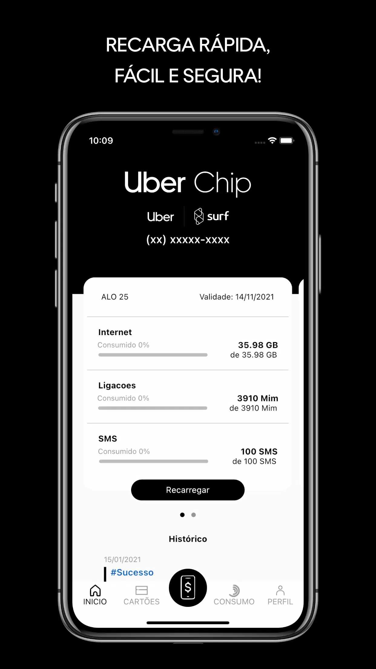 Uber Chip e Surf Telecom Screenshots