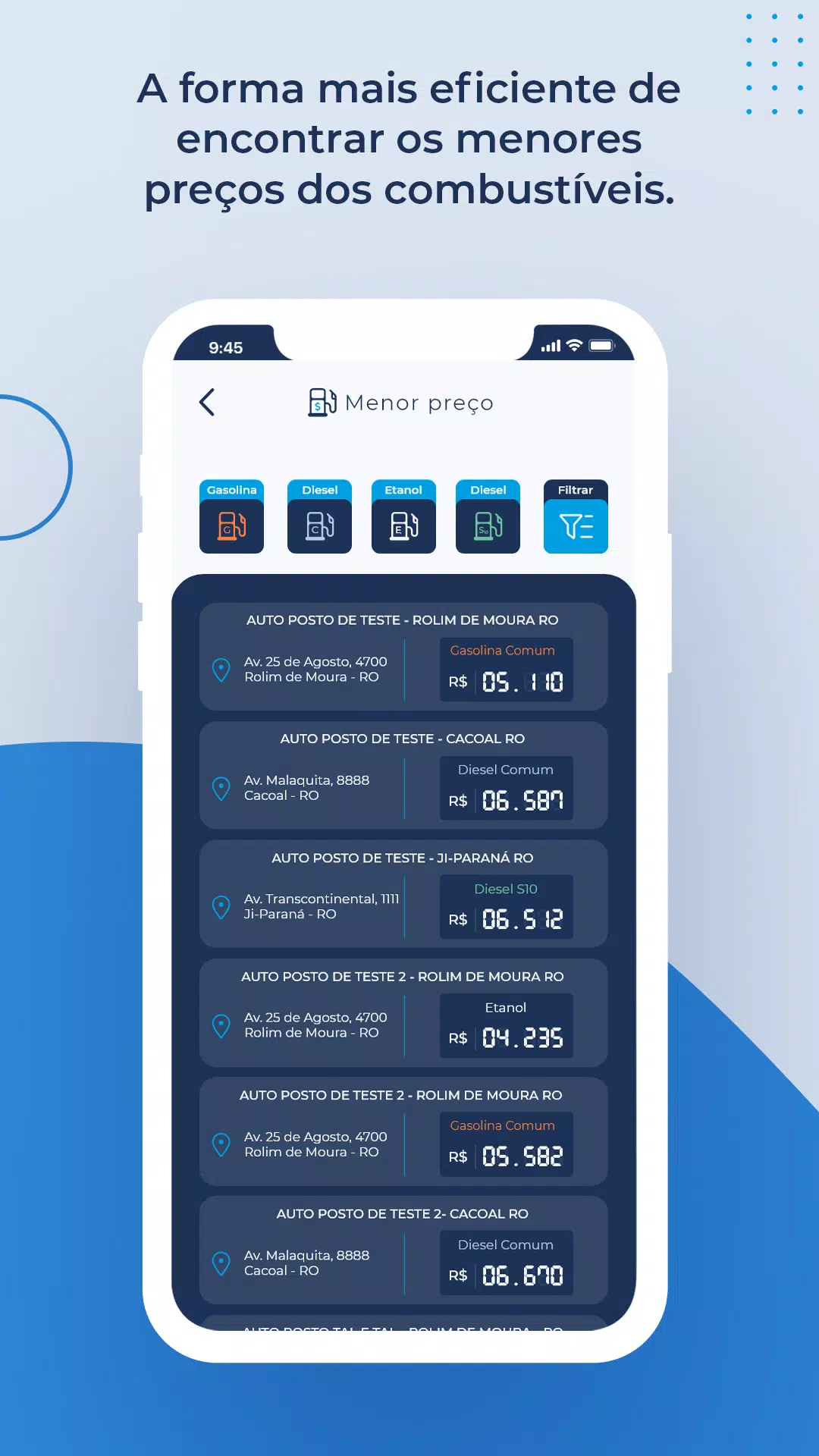 Capturas de pantalla de PayPlex Combustível