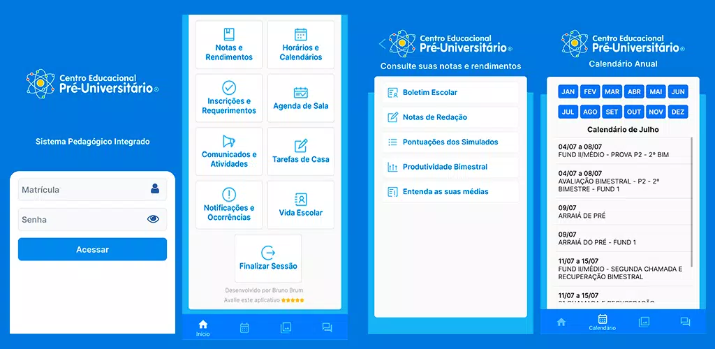 Pré Mobile Alunos Screenshots