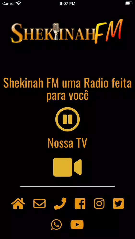 Web Radio Shekinah FM Screenshots