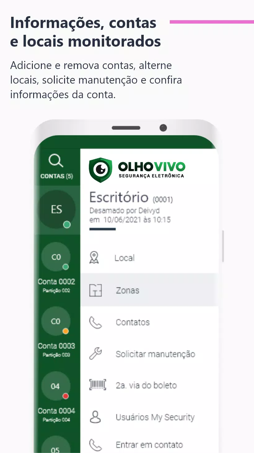 Olho Vivo Segurança Screenshots