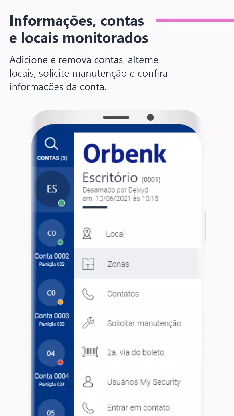 Orbenk Monitoramento Screenshots