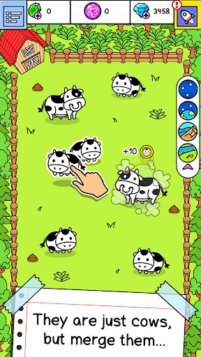Cow Evolution: Idle Merge Game Screenshots