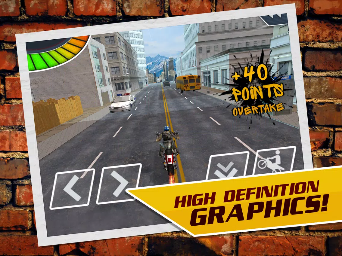 Screenshot di Moto Road Rider - Motorcycle Traffic Racing Simulator Game iPad 