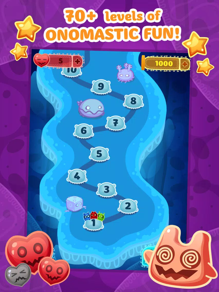 oNomons Journey - Puzzle Matching Adventure Game with Jelly Monsters iPad Screenshots