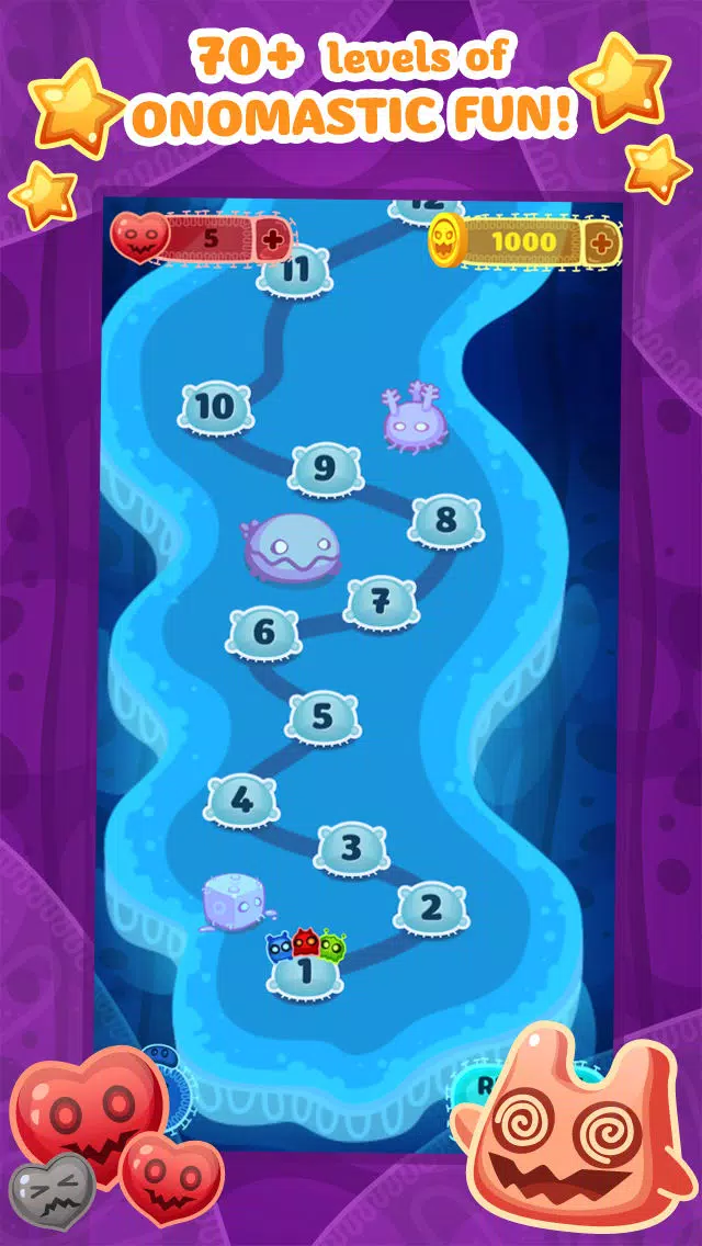 oNomons Journey - Puzzle Matching Adventure Game with Jelly Monsters Screenshots
