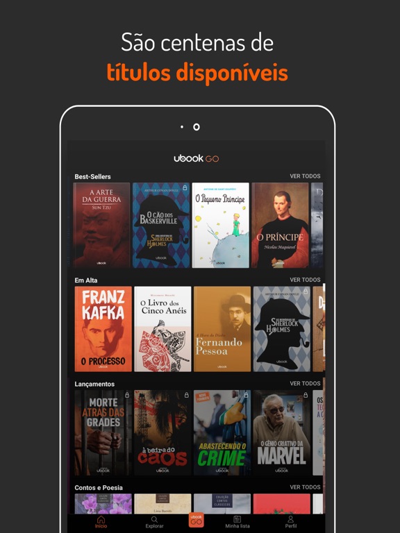 Ubook Go iPad Screenshots