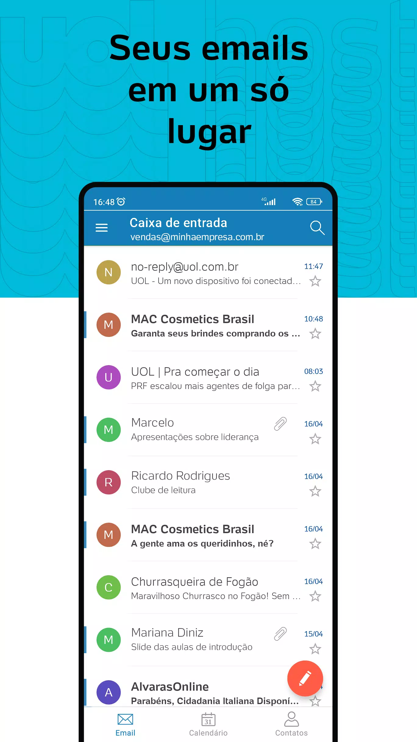 UOL Mail Pro Screenshots