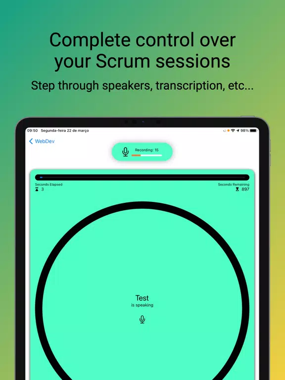 Scrum Meetings iPad Screenshots