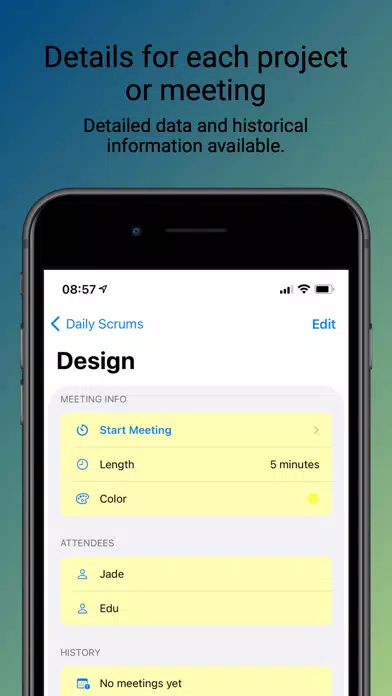 Scrum Meetings Screenshots