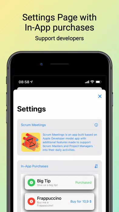 Scrum Meetings Screenshots