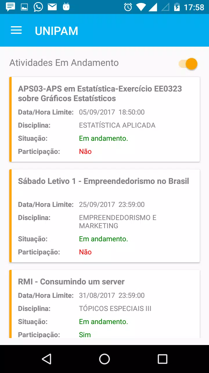 Portal do Aluno - UNIPAM Screenshots