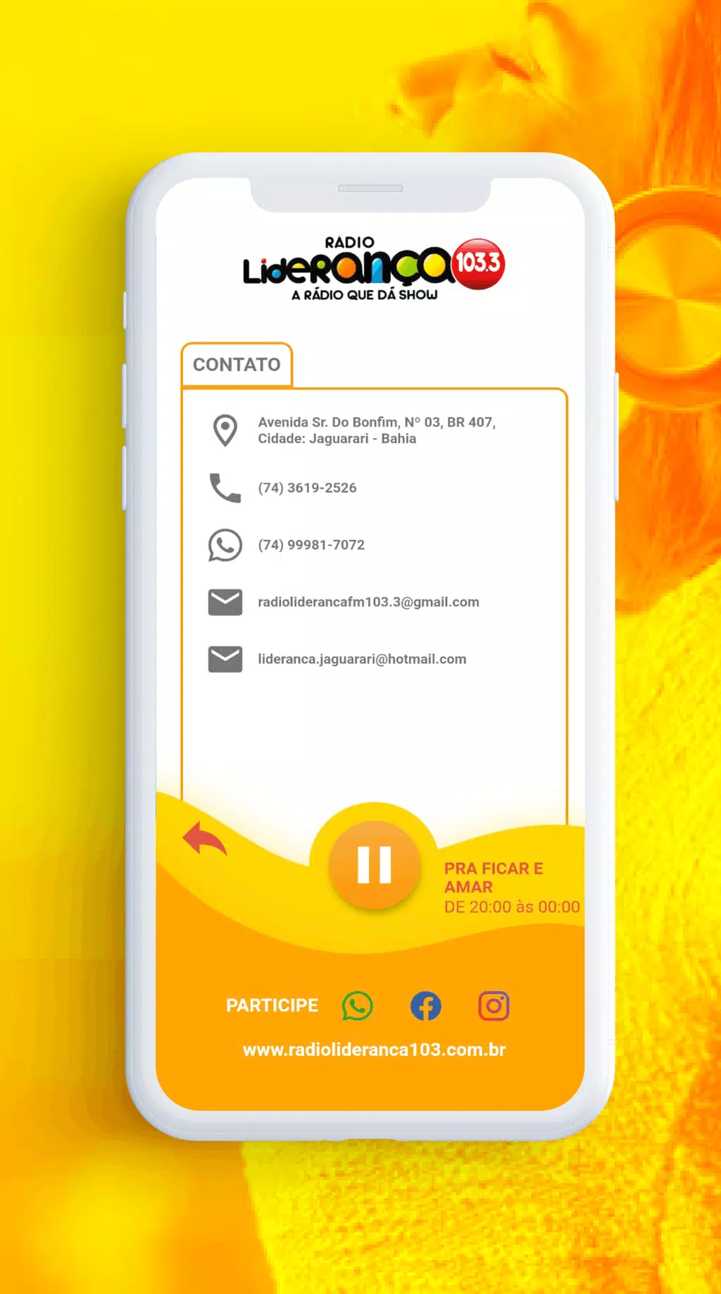 Liderança FM 103.3 Jaguarari Screenshots