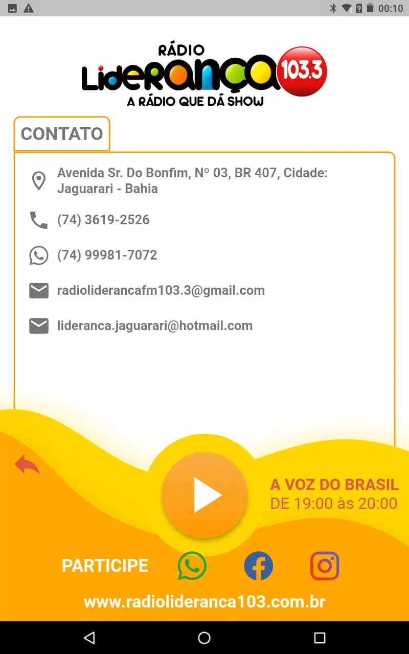 Liderança FM 103.3 Jaguarari Screenshots