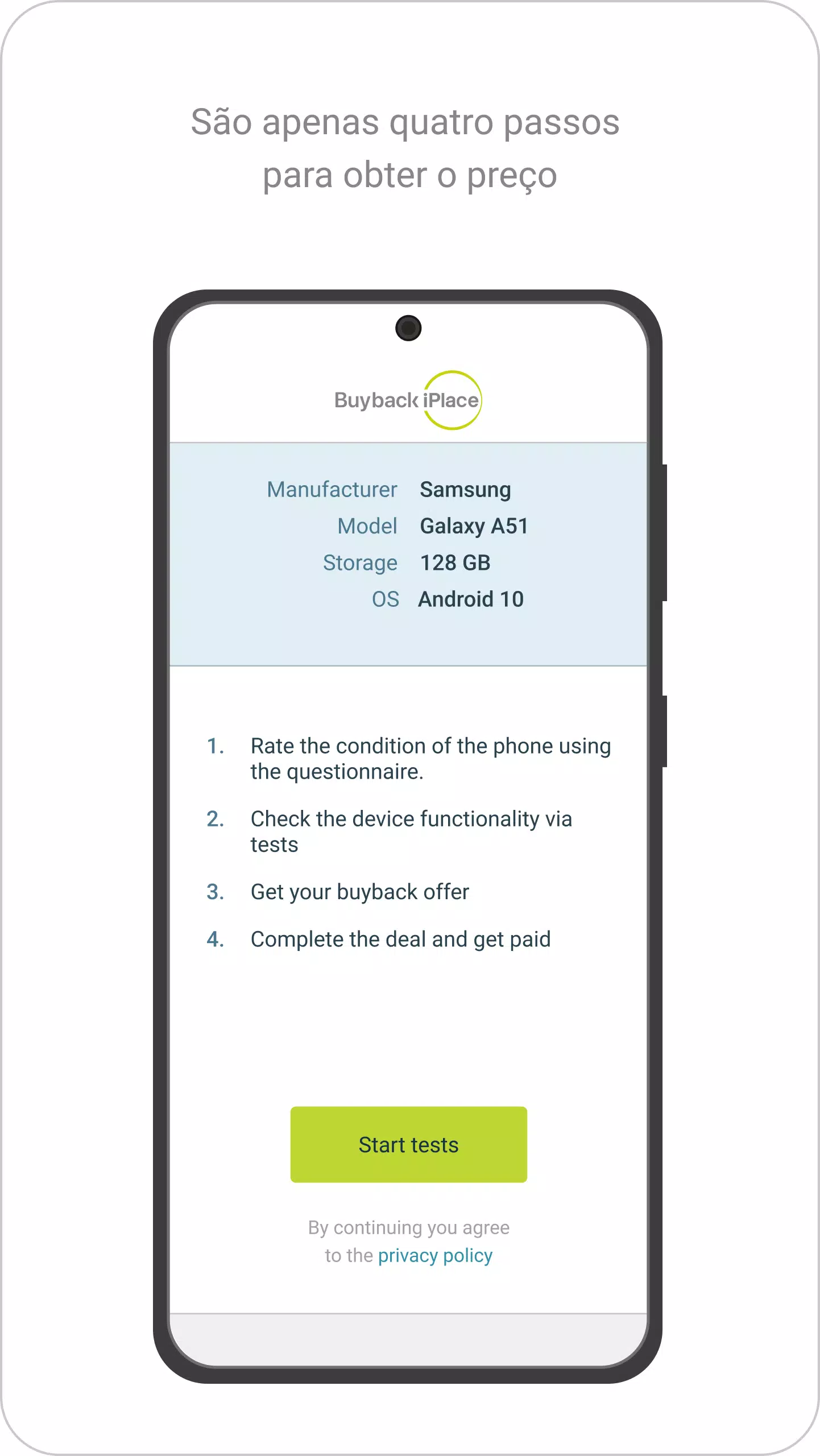 Buyback iPlace Screenshots