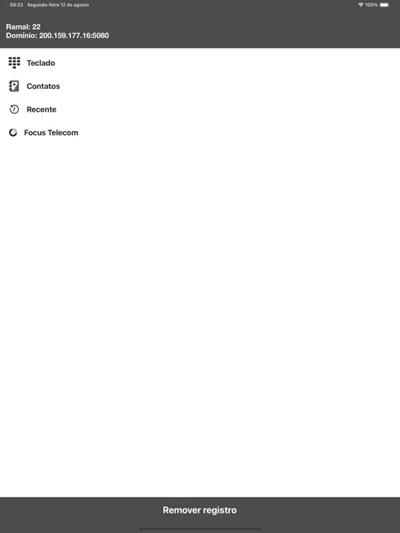 FocusTelecomm Softphone iPad Screenshots